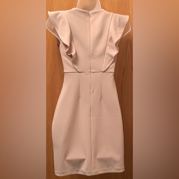 Express Blush Pink Dress Sleeveless V-Neck XXSP. NWT - Picture 2 of 9